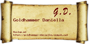 Goldhammer Daniella névjegykártya
